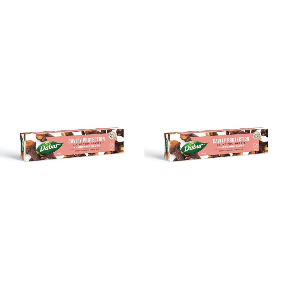 Dabur Clove Organic Toothpaste - 100Ml | Cavity Protection Toothpaste | Prevent Cavities, Relieve Toothache & Maintain Oral Hygien