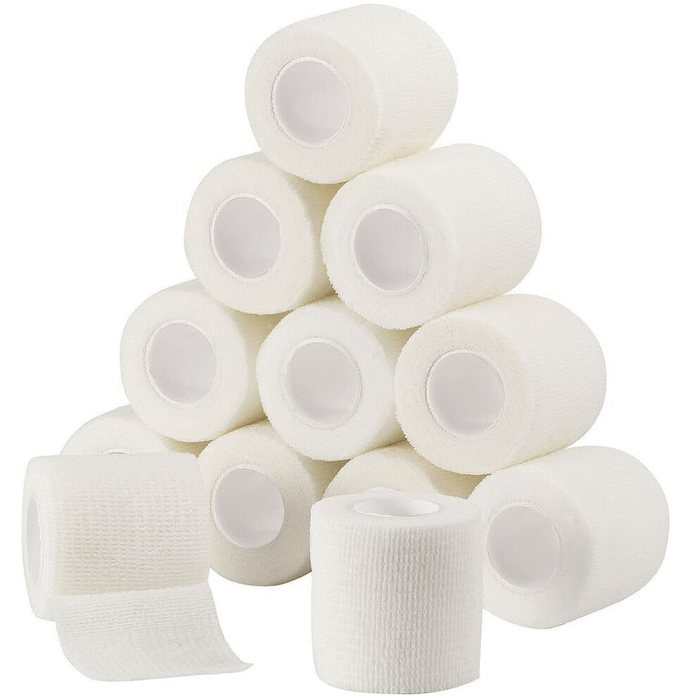 Sagafly Cohesive Bandage Wrap 2" X 5 Yard Self Adherent Vet Wrap 5Cm X 4.5M Self Adhesive Bandage Tape For Wrist Ankle Sprain Swelling Ela