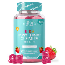 Kids Probiotic Gummies – Vegan, Sugar & Gluten-Free – 2.5 Billion Probiotics, Vitamin D & Calcium for Gut Health, Strong Bones & I