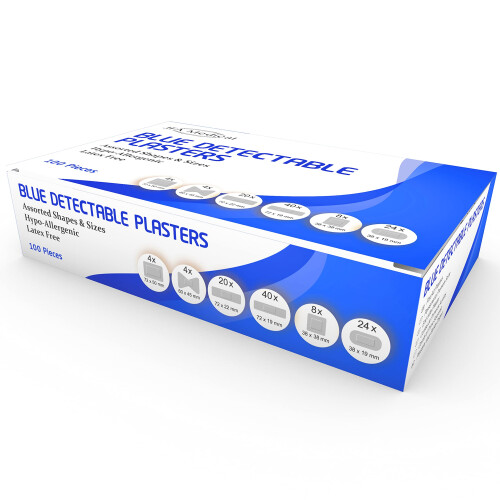 JFA Medical Blue Plasters 100 Plasters per Pack (Assorted (6 Sizes)) 2