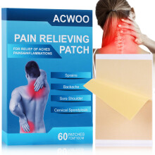 ACWOO Pain Relief Patches, 60PCS Back & Shoulder Pain Relief Patch, Arthritis Herbal Pain Relief Patch for Back Knee Neck Shoulder