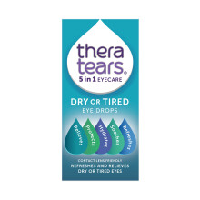 TheraTears Dry or Tired Eye Drops | Refreshes, Hydrates, Protects and Relieves Dry or Tired Eyes | Contact Lens Friendly | 5 in 1