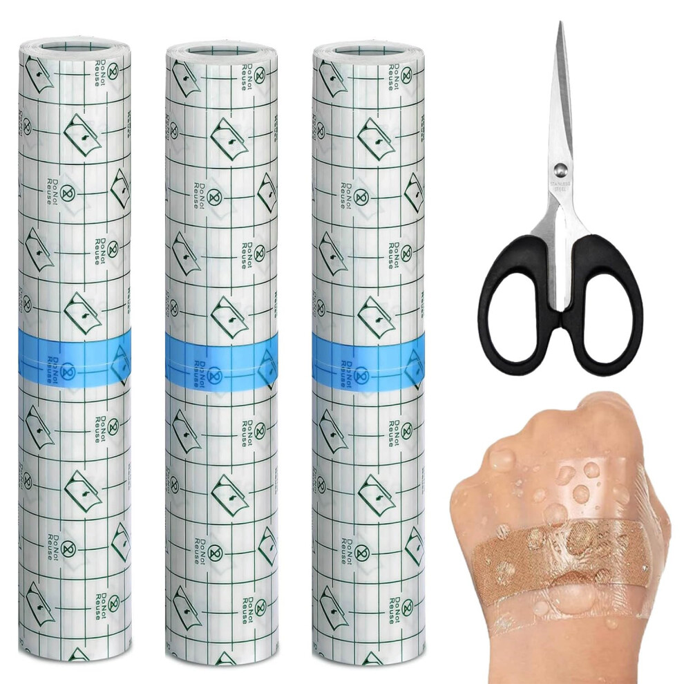 Ptyism Tattoo Second Skin 15Cm*3M Second Skin(With Scissors) Waterproof Bandage Ä¸¨Second Skin Tattoo Cover,Clear Plaster For Tattoo