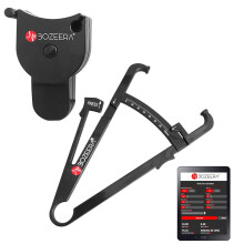 [BODY FAT CALIPER AND BODY MEASURING TAPE] / Skinfold Caliper and Body Tape Measure - Includes FREE Software, Video Interpretation