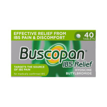 Buscopan, Targets the Source of Belly Pain, Cramps & Discomfort, Starts to work in 15 minutes, 40 Tablets, Relief from Stomach Pai