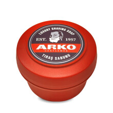 Arko Shaving Soap in Bowl, Red, 90 gram