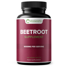 Beetroot Supplement 300 Tablets 60:1 Extract Equivalent to 9000mg per Serving 3rd Party Lab Tested Vegan Friendly Made in The UK (