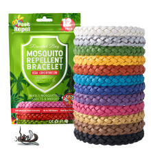Mosquito Repellent Bracelet 12 Pack, PestRepel Mosquito Bands - 300 Hours Insect Repellent Protection, Deet-Free, Natural Insect R