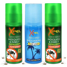 Mosquito & Insect Repellent Spray 70ml – 3 Pack | After Bite Cooling Spray for Bites & Stings | Anti-Itch, Fast-Absorbing Formula