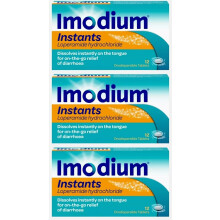 Imodium Instants Diarrhoea Relief - 12 Melts X 3 Pack