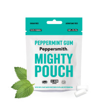 Peppersmith - British Peppermint Gum - Vegan Friendly - 100% Plant Based Xylitol - Natural Flavours - Freshens Breath - Sugar Free