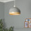 (Grey) Litecraft Dominic Bamboo 30cm Easy Fit Light Shade 5