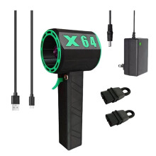 X64 Blower Handheld Turbo Jet Fan 64mm Brushless Powerful 1400G Thrust 1000W Highpower Turbo Fan Car Air Blower US Plug