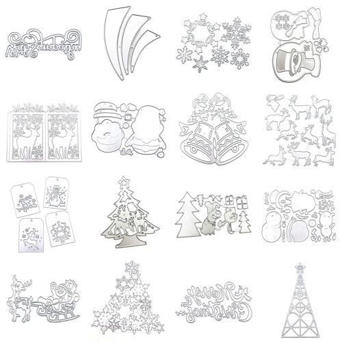 Matrices de découpe de noël, 5 pièces, matrices de-JD123104 1