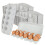 20 Pack Blank Pulp Egg Cartons for 12 Eggs, Reusable Egg Storage Containers with Secure Closures 1