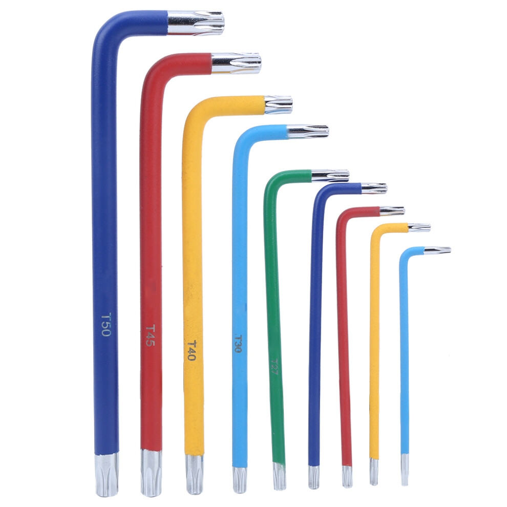 Waterproof Chrome Vanadium Hex Wrench Set T10âT50, Mixed Colors 8431379648418