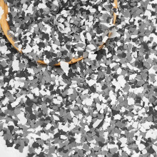 2.8Kg Epoxy Floor Paint Chips Black White Grey 24mm Garage Concrete Coating Flakes