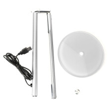 Elegant LED-lys, justerbar lysstyrke, sammenleggbar lampe med antirefleks og ikke-flimrende funksjon, energisparende, langvarig skrivebordslampe for