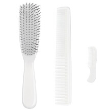 Kompletní řešení pro styling vlasů, prémiové materiály kombinující měkké nylonové štětiny s vysoce kvalitním plastem, základní