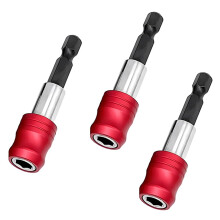 Magnetic Drill Bit Extension Set 1/4 Inch Hex Shank Quick Release Bit Holder CRV Steel 3Pcs