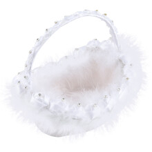 Elegantes cestas para niñas de las flores de boda, diseñadas para contener flores y pétalos con una suavidad cómoda, cestas portátiles con asa