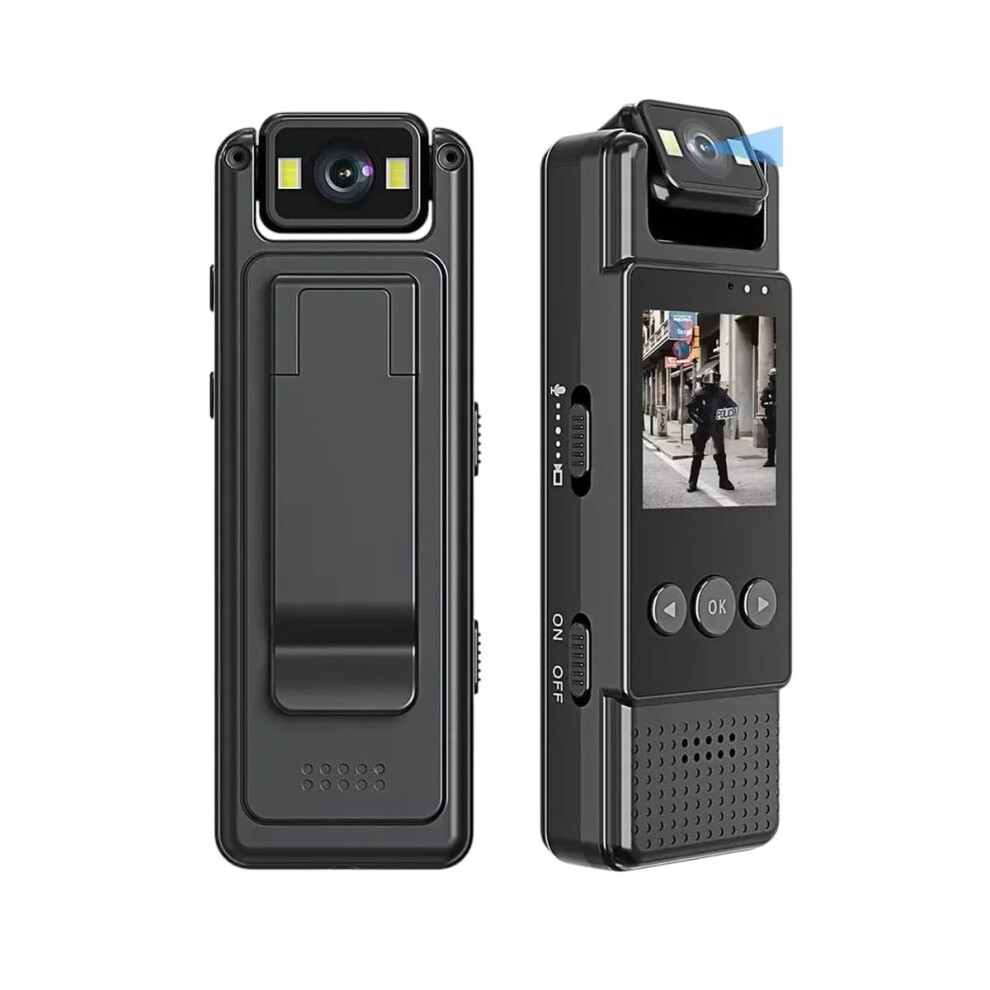 Mini Body Camera 1080P Hd Recording Night Vision Wearable Police Cam With Audio For Security Use 9199774703482