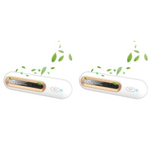 2X Deodorante per Frigorifero All'Ozono O3, per Frigorifero, Scarpiera, Guardaroba, Stanza, Auto, Purificatore D'Aria Domestico per Animali Domestici