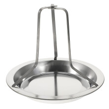 Portable Stainless Steel Outdoor Camping BBQ Chicken Roasting Pan Nonstick Grill Rack Easy To Clean Stable Design