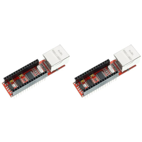 2X per   ENC28J60 Ethernet Shield V1.0 per  Compatibile con Modulo di Rete RJ45  3.0