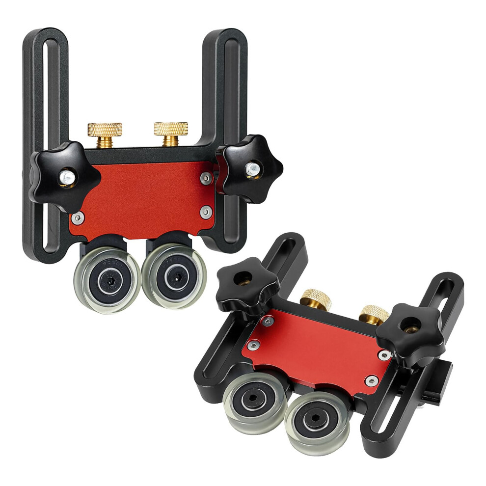Table Saw Roller Featherboard 2 Pack, Adjustable Aluminum Alloy For Router Table, Precision Cutting And Kickback Prevention 9187378948583