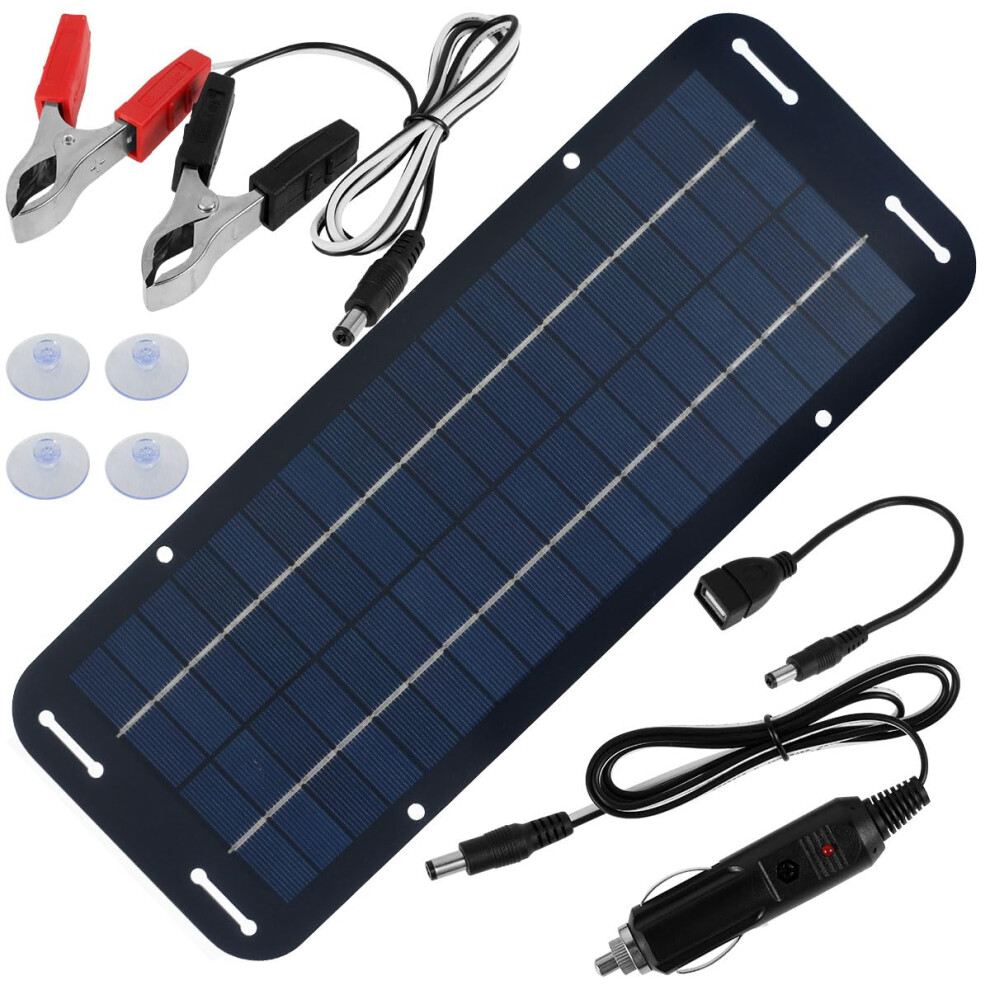 12V Solar Panel Kit 30W Ip65 Waterproof Trickle Battery Charger With Suction Cups For Car Rv Boat 9070919371301