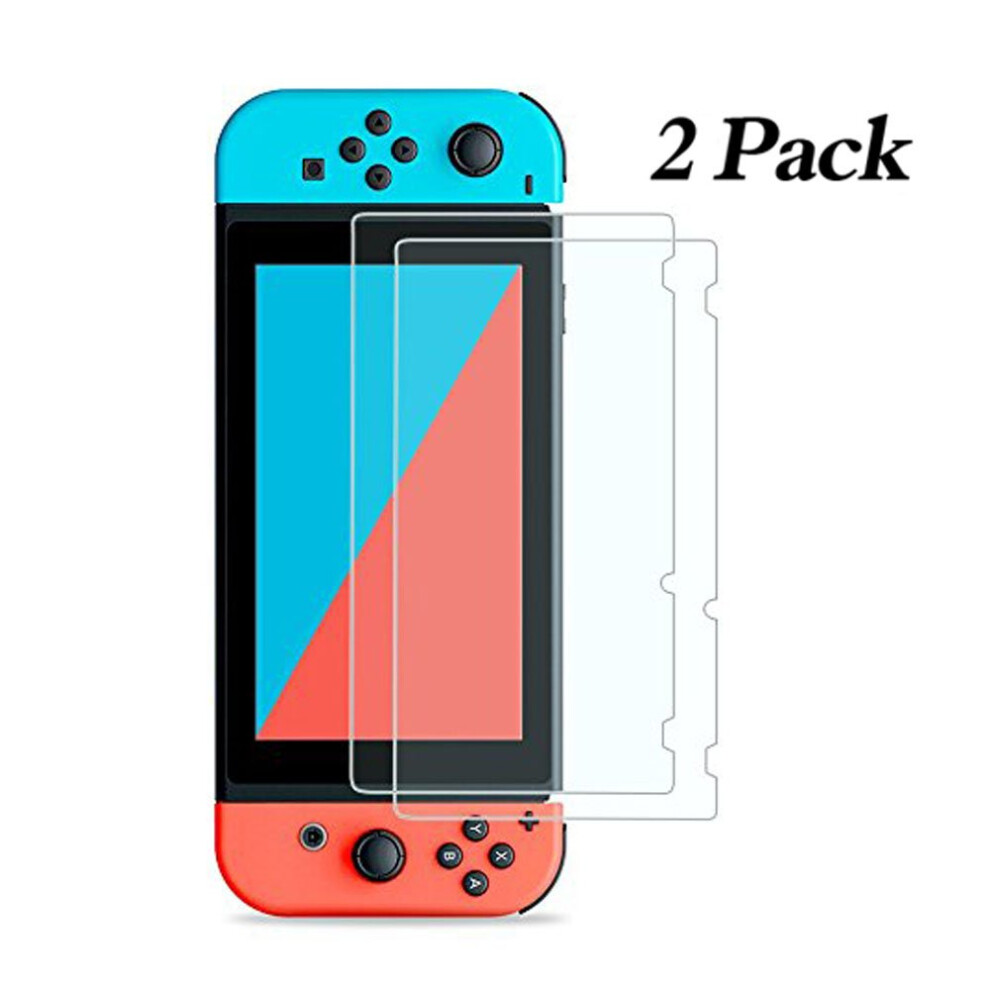 Screen Protector For Nintendo Switch 2Pack 9H Tempered Glass, Bubble, Ultrathin, Crystal Clear 9094768950791