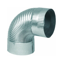 6 Inch 30GA Corrugated Furnace Elbow Made in USA for Easy Installation Durable Steel Pipe