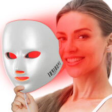 Red Light Therapy Mask with 150 LEDs for Wrinkles and AntiAging, Collagen Boost, Skin Rejuvenation