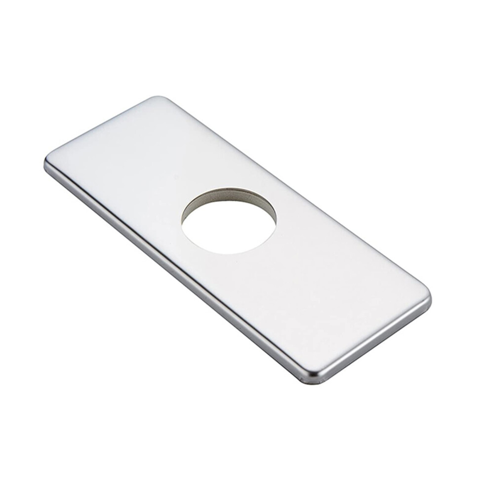 Chrome Bathroom Faucet Deck Plate Solid Brass Sink Hole Cover For 4 Inch Centerset 9094768950913