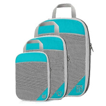 Compressed Packing Cubes for Travel, 3 Pieces Of Expandable Luggage Storage Bag Compressed Cubes For