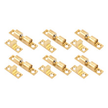 6er-Pack Messing-Schranktür-Fallen 60 mm / 2,4 Zoll Kugelspannfalle mit goldenen Schrauben