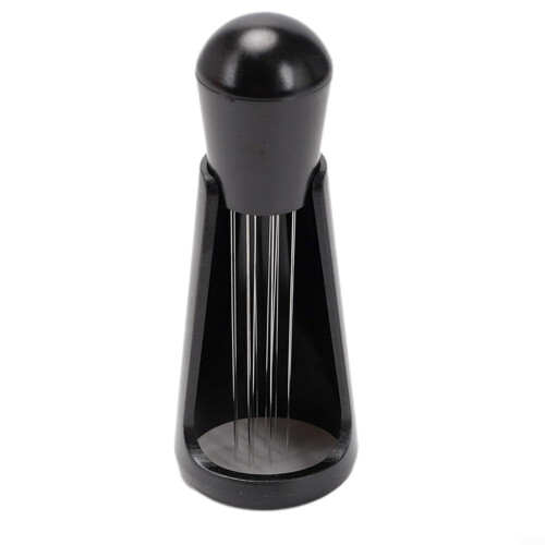 Espresso Distribution Tool Stainless Steel Coffee Stirrer Needle with Stand for Even Grounds