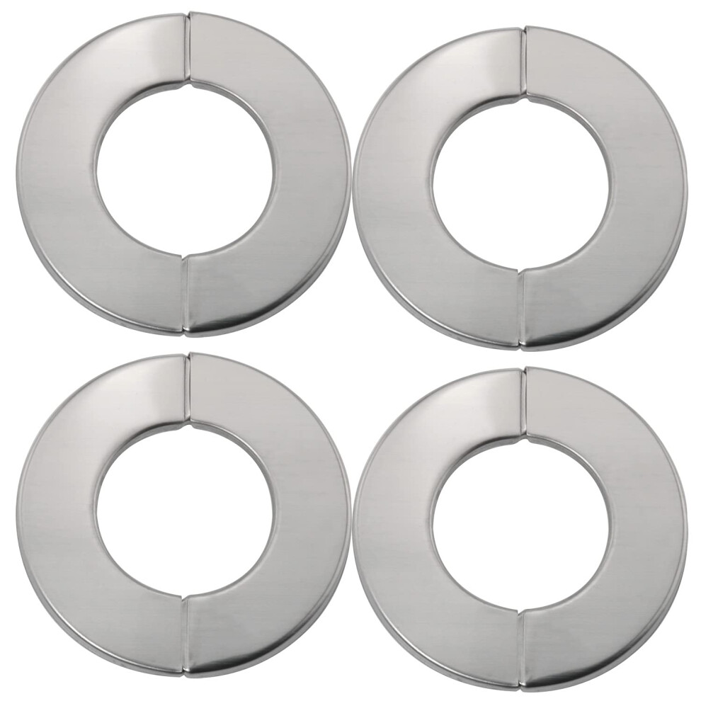 4Pcs 2.5 Inch 304 Stainless Steel Split Flange Round Escutcheon Plate For 35Mm Wall Pipe Cover 9199774705240