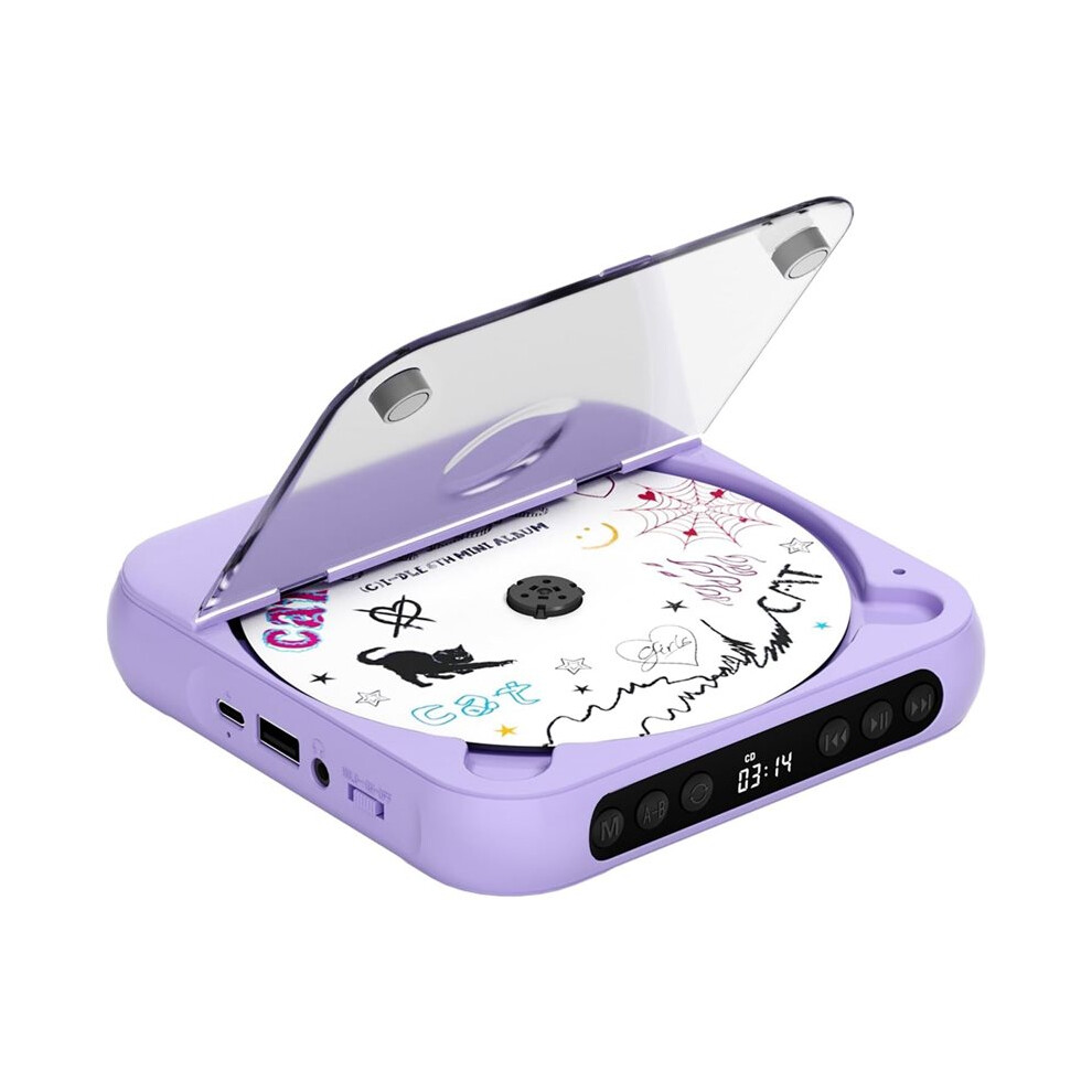 Cd Player Portable With Dual Stereo Speakers, Rechargeable Portable Cd Player With 6031650236079