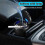 (Black) LED Lid Self-Extinguishing Car Ashtray for Cigarettes and Cups 3
