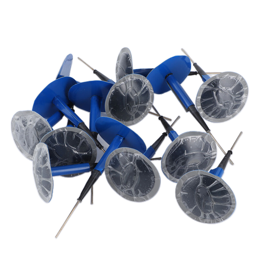 14Pcs 0.24In Tire Mushroom Plug Patches For Car & Motorcycle, Blue 6941379652763