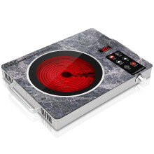 Single Burner Electric Cooktop 1800W Infrared Ceramic Stove for Fast Heating and Adjustable Cooking