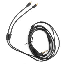 Cable de audio de reemplazo mejorado con transmisión de audio sin pérdidas de baja latencia, funciona con conectores MMCX y jack TRS de 3,5 mm,
