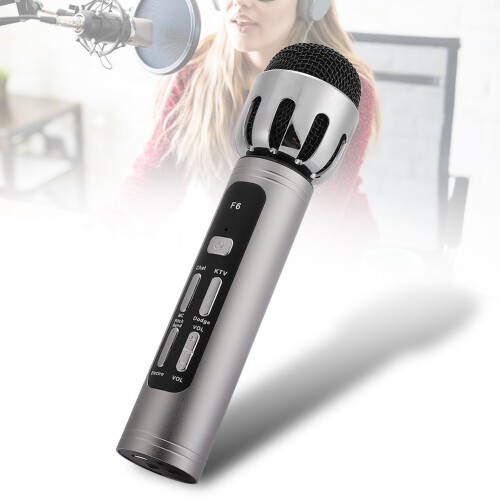 Ασύρματο μικρόφωνο στερεοφωνικό ηχείο Bluetooth καραόκε μικρόφωνο όλα-σε-ένα εφέ 2