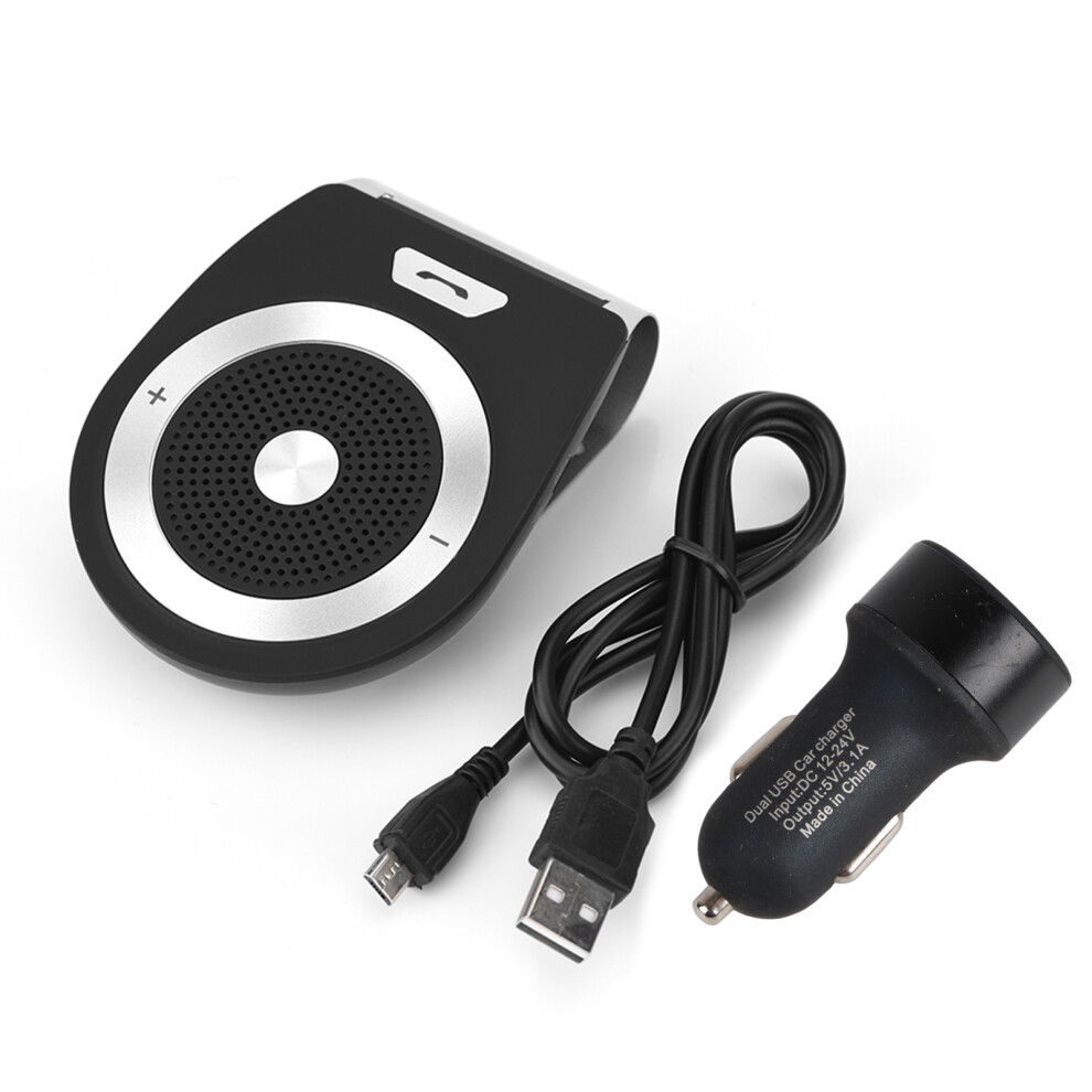 Portable Bluetooth Speaker For Car, Wireless Handsfree Calling Speakerphone With Voice Assistant Noise Reduction Auto Power On Off Magnetic Back Clip 9176269424435