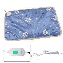 Heated Pet Mat with Intelligent Temperature Controller, Water Resistant Dog Cat Heating Pad with Easy Manual Cleaning Auto Thermostatic Warming Bed