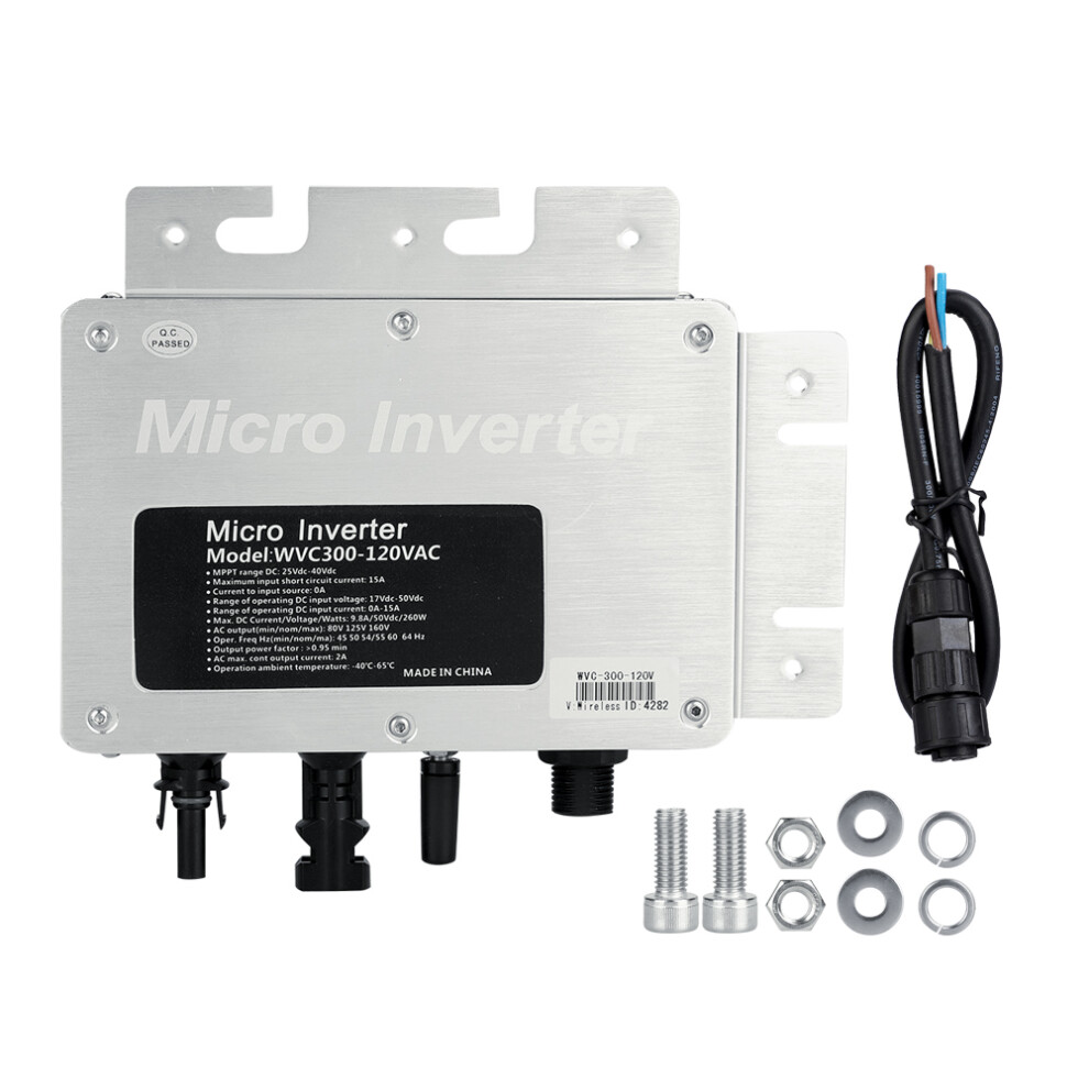 Solar Micro Inverter For Grid Tie, Pure Sine Wave High Efficiency Anti-Interference Solution For Residential And Commercial Environments 9340258754135