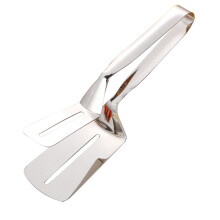 Pinza multiusos, de acero inoxidable de grado alimenticio, robusta, de primera calidad, con ranuras para cocinar en la cocina, perfecta para asar