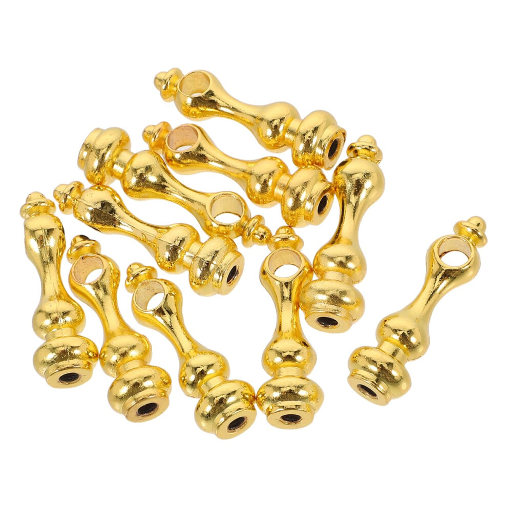 Glass Railing Post Caps 10Pcs 0.6 Inch Durable Metal Connectors For Furniture And Wine Cabinet 9199774705677